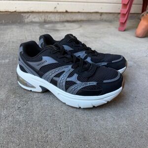 Skechers Mens Air-Cooled Memory Foam Sneakers Black Grey SN 183215 BKGY 9.5